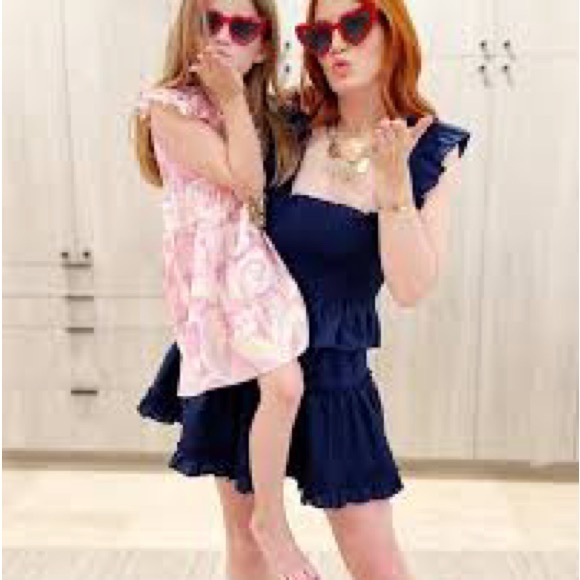 Hill House Paz 100% Linen Mini Skirt Small Navy EUC!! - Picture 2 of 7